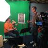 Episode 14 is the first show to use our new puppet studio. Here, Chris, Fred, and David rehearse a Fred lecture spot in Susie's craft project.